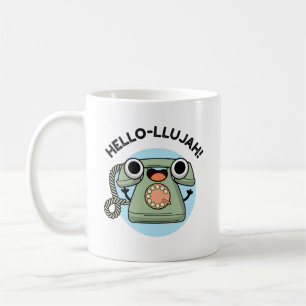 Hej-lujah Funny Telefon Pun Kaffemugg