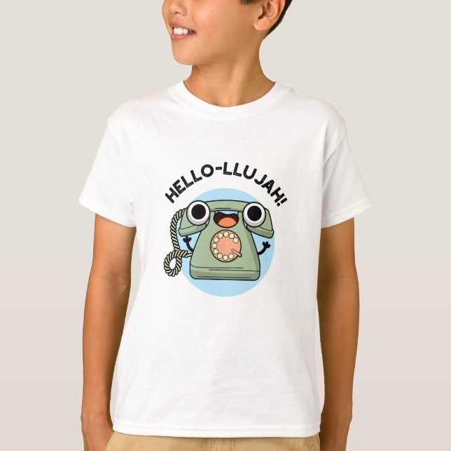 Hej-lujah Funny Telefon Pun T Shirt (Framsida)