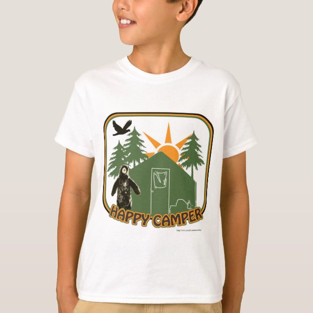 Hej Lycklig Camper T-shirt (Framsida)