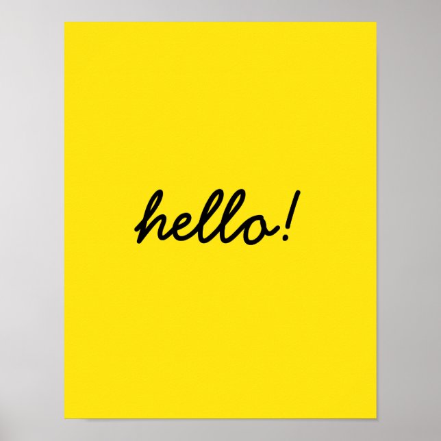 hej lycklig design poster (Framsidan)