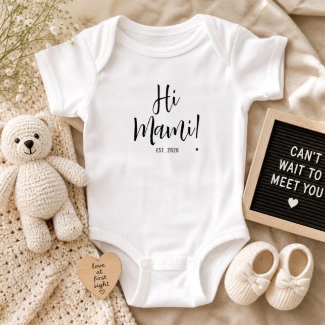 Hej Mami Est 2026 Ny Mamma T Shirt (Skapare uppladdad)