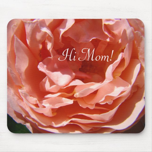 Hej mamma! Rosa ros blomma musmattor Rosor Blommig (Framsidan)