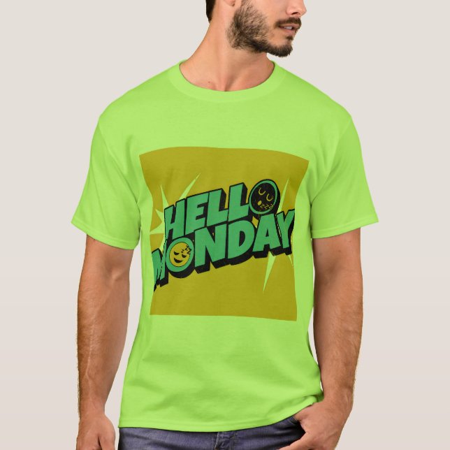 Hej måndag t shirt (Framsida)
