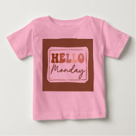 hej måndagToddler-Rosa T Shirt