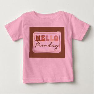 hej måndagToddler-Rosa T Shirt