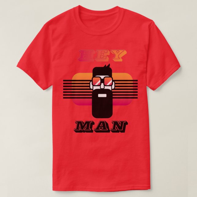 Hej, mannen t shirt (Design framsida)