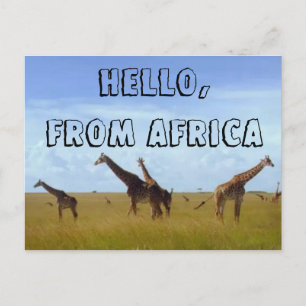 Hej med Kärlek från Afrika Hakuna Matata-vykort Vykort