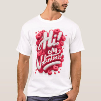 Hej! Min Alla hjärtans dag - Grafisk T-shirt