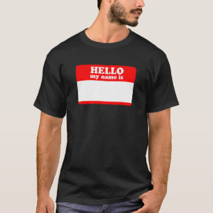 Hej Min Namn är att märka Shirt-Skrivan på mig Bla T Shirt