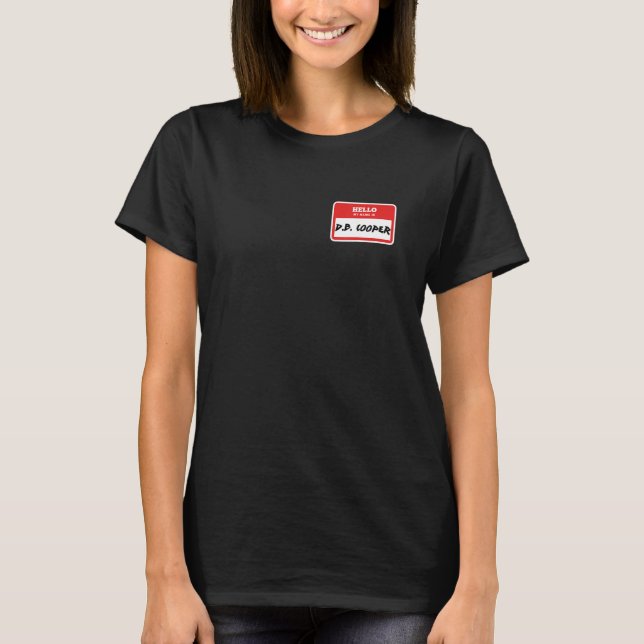 Hej Min Namn är D.B. Cooper T Shirt (Framsida)