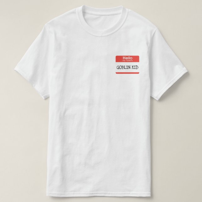 Hej min namn är en bra grabb t-shirt (Design framsida)