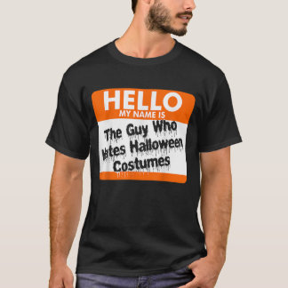 Hej Min Namn är en kille som Hates Halloween Costu T Shirt