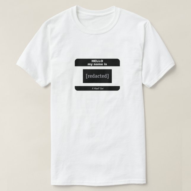 Hej Min Namn är - en MisterP Shirt Tee Shirt (Design framsida)