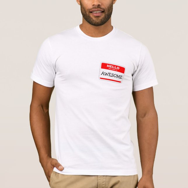 Hej Min Namn är Fantastisk-fästcker T Shirt (Framsida)