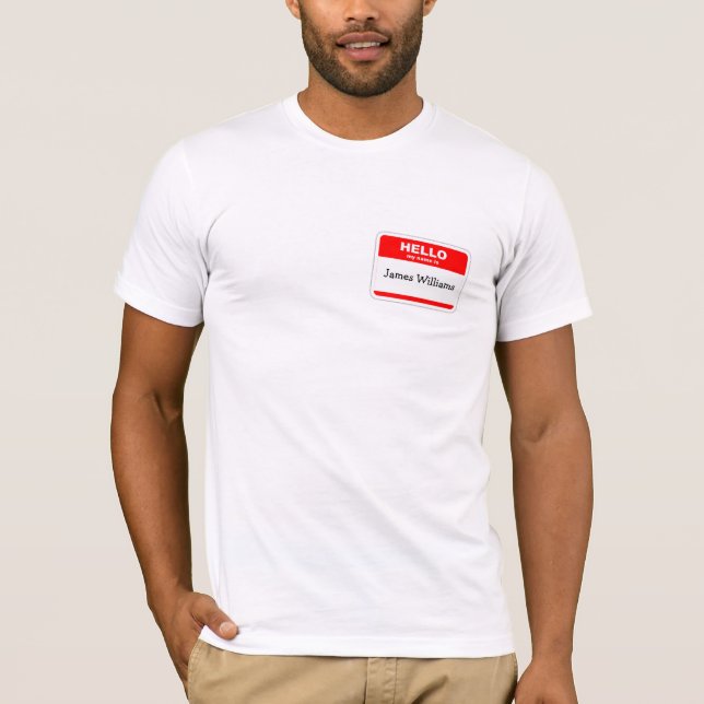 Hej min Namn är fastare T Shirt (Framsida)