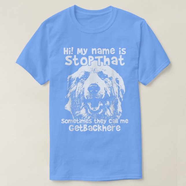Hej min Namn är StopDen där underbara Underbara Py T Shirt (Design framsida)