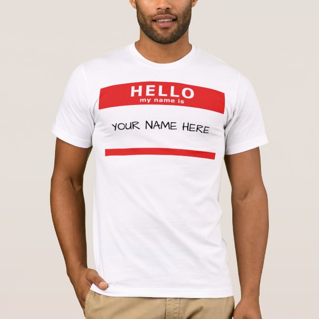 hej min namn är t shirt (Framsida)