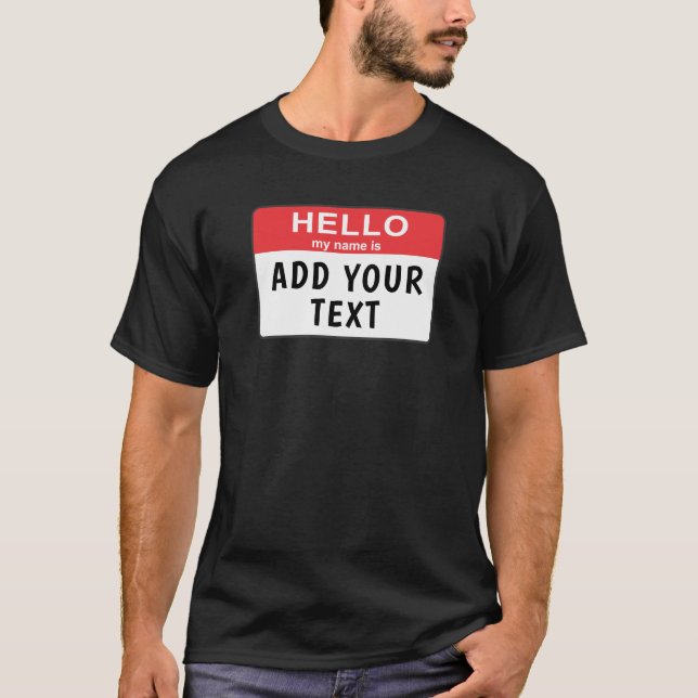 Hej min namn är.. T-Shirt (Framsida)