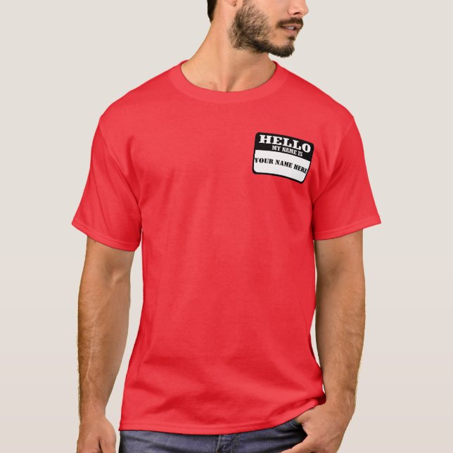 Hej min namn är tee shirt (Framsida)