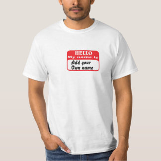 Hej min namn är... tee shirt