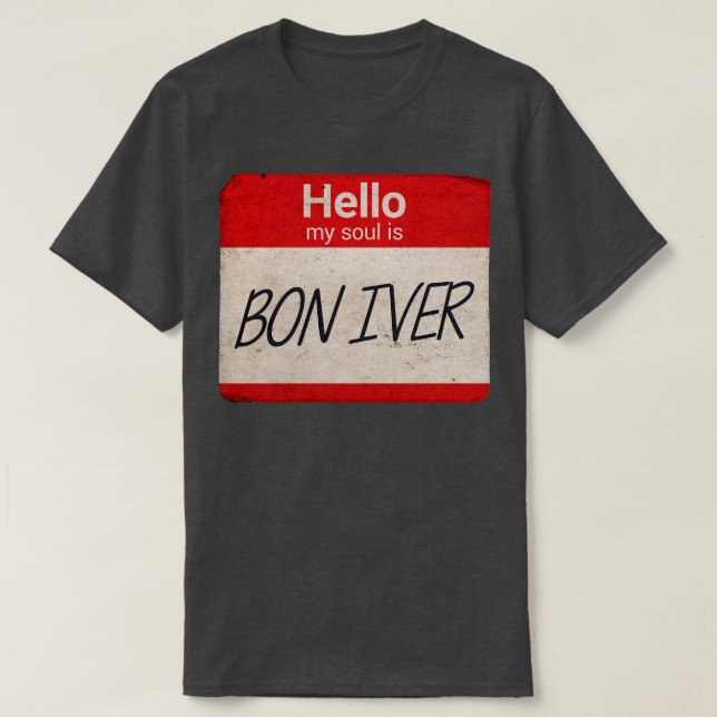 Hej min själ är Bon Iver TShirt T Shirt (Design framsida)