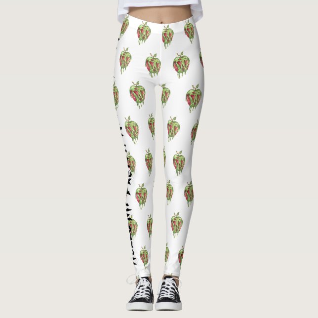 Hej Min Söt! Vill du ha en Bita? - Giftäpple Leggings (Framsida)