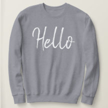 Hej Minimalistisk Chic Grått Kvinnors sötskjorta