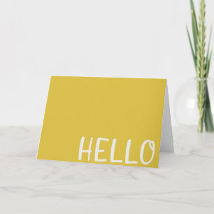 Hej Minimalistisk enkel modern, modern Gult Kort