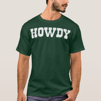 Hej! Minimalistisk typografi, funny Western Land T Shirt