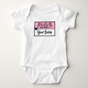 Hej Mitt Namn är "anpassningsbar baby namn" T Shirt