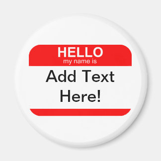 Hej Mitt Namn är flexibelt Magnet