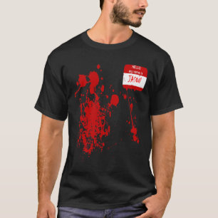 Hej Mitt Namn är Jason Funny Halloween Costume T Shirt