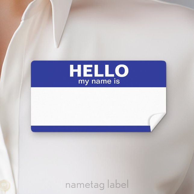 Hej mitt namn är - klassisk fraktsedel (Hello my name is Label)