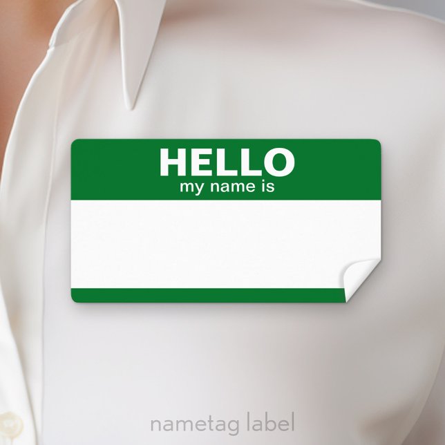 Hej mitt namn är - klassiska etiketter fraktsedel (Hello my name is Label)