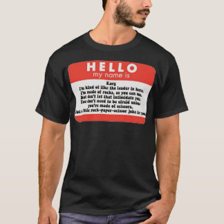 Hej mitt namn är Korg Sticker Copy T Shirt