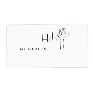 Hej Mitt Namn Är Namn Skylt Fraktsedel
