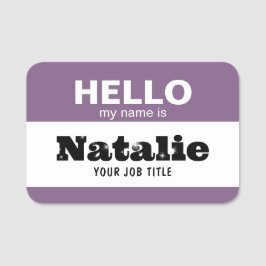 Hej Mitt Namn är NHS-praktiker vid Nursery School Namnbricka