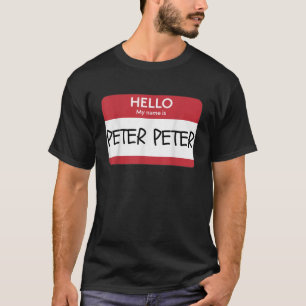 Hej Mitt Namn är Peter Funny Halloween T Shirt