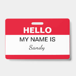 Hej Mitt Namn är Röd Vit Kontorspersonal Frivillig