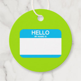 Hej Mitt Namn är Roligt för Nametag Blue Grönt Off Gåvor Etiketter