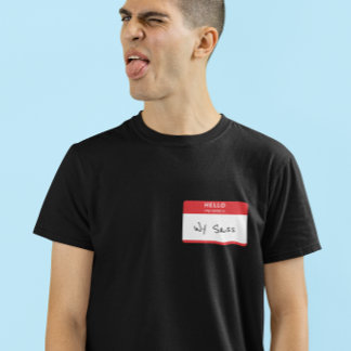 Hej Mitt Namn är Rude eller Funny Red Anpassade T Shirt