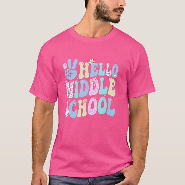 Hej Mitten School Shirt Groovy Back to school St T (Framsida)