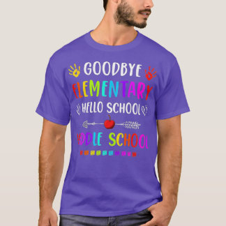 Hej Mitten School Studenten Adjö Elementär T Shirt