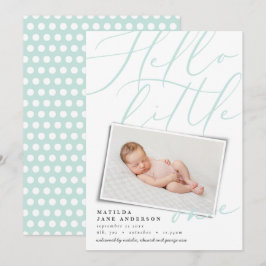 Hej modern 1-fotoakaktertypografi meddelande