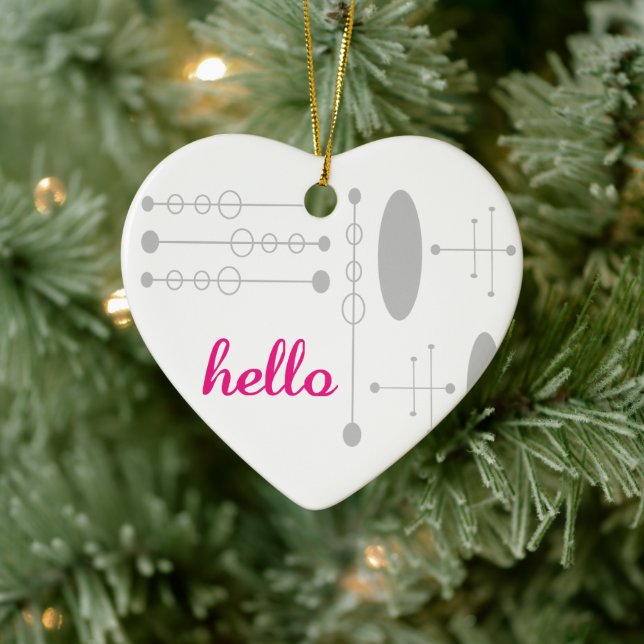 Hej Modern MCM-teknik för nya hemmakontoer i mitte Julgransprydnad Keramik (Träd)