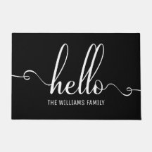 Hej Modern typografi vit och svart