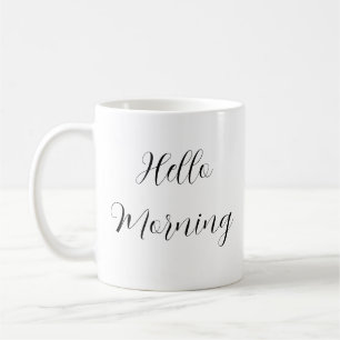 Hej morgon t-shirt kaffemugg