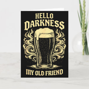 Hej mörker gamle vän irländsk öl st. patricks kort
