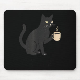 Hej mörker gamle vän katt och kaffe Halloween Musmatta