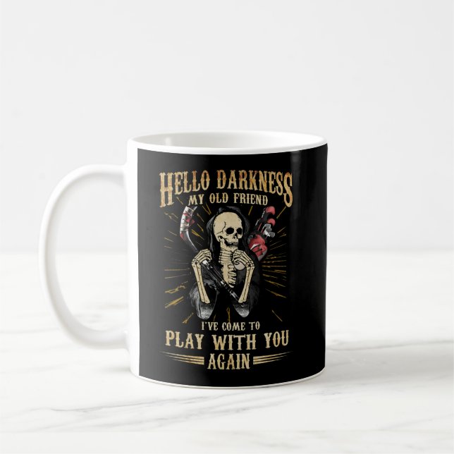 Hej Mörker gammal vän Kom att leka med dig Kaffemugg (Vänster)